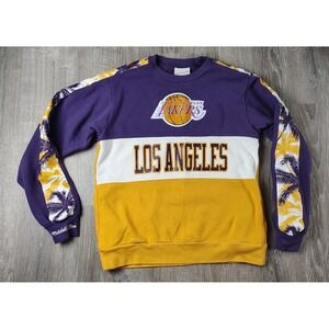 Mitchell & Ness S Los Angeles‎ Lakers Pullover Hardwood Classics Sweater Palm